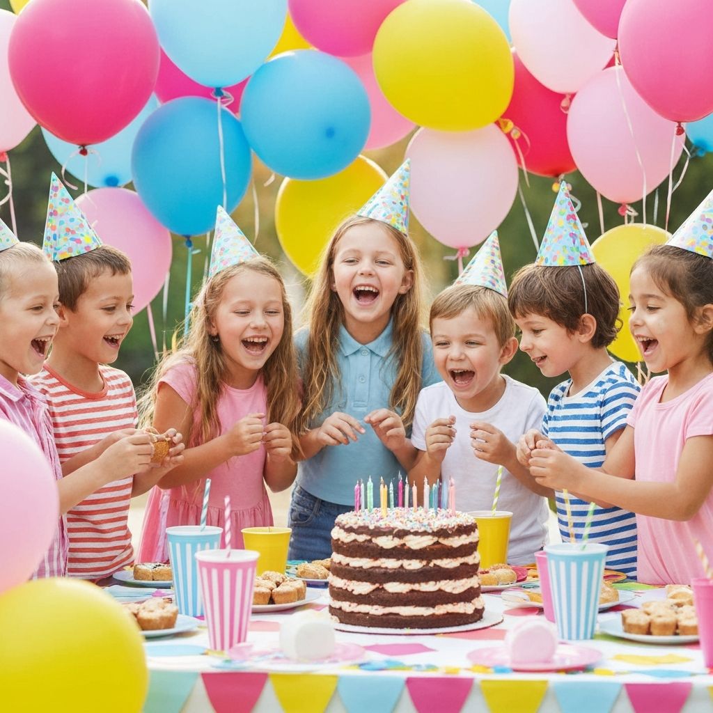 Детско парти с балони и торта