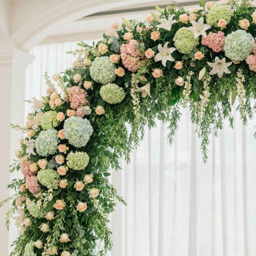 Сватбена украса с цветя